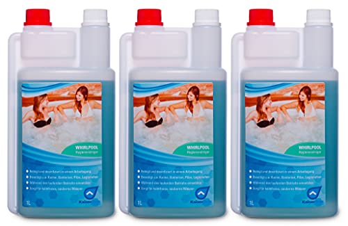 KaiserRein 3 x1 L (3 L) Whirlpool Desinfektionsmittel für die zuverlässige Wasserpflege I Whirlpool Reiniger Desinfektion I Whirlpoolreiniger, Poolreiniger von KaiserRein professional