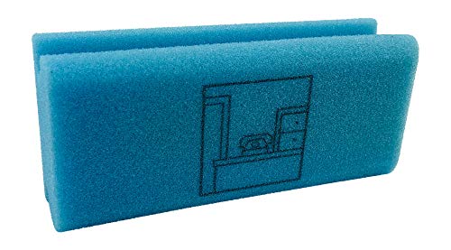 Piktogramm Schwamm Büro blau Putzschwamm mit Beschriftung Pikto Schwamm Pad-Schwamm Vlies, Nicht-kratzend von KaiserRein professional