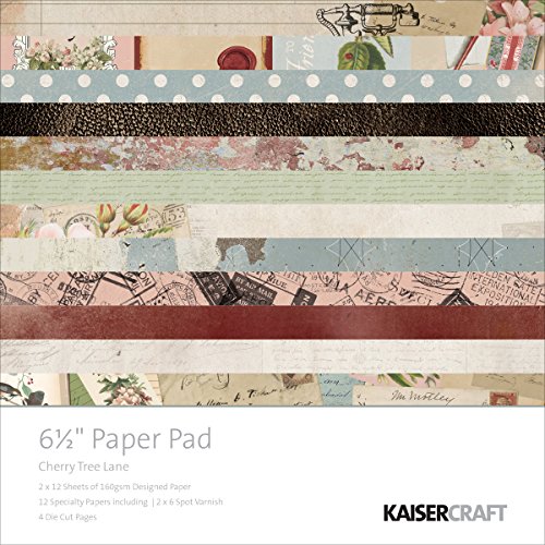 Kaisercraft Paper Pad 6.5"X6.5" 40/pkg-Cherry Tree Lane von Kaisercraft