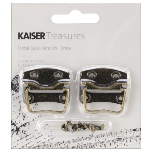 Kaisercraft TM805 Handgriff Metall Fall Griff mit Rückplatte, antik Messing von Kaisercraft