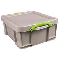 Aufbewahrungsbox Recycling 48 x 20 x 39 cm (b x h x t) 18l Polypropylen 100 % recycelt taubengrau von Kaiserkraft