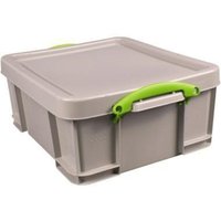 Aufbewahrungsbox Recycling 48 x 20 x 39 cm (b x h x t) 18l Polypropylen 100 % recycelt taubengrau von Kaiserkraft
