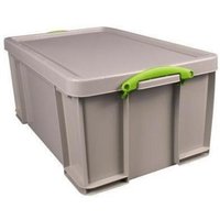 Aufbewahrungsbox Recycling 71 x 31 x 44 cm (b x h x t) din A4 64l Polypropylen 100 % recycelt taubengrau von Kaiserkraft