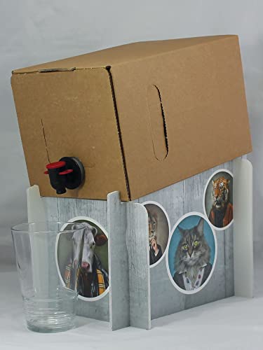KaiserstuhlCard Magnete Bag in Box Ausschankständer Saftständer Ständer für 5 L Saft-Box (Tiere) von KaiserstuhlCard Magnete