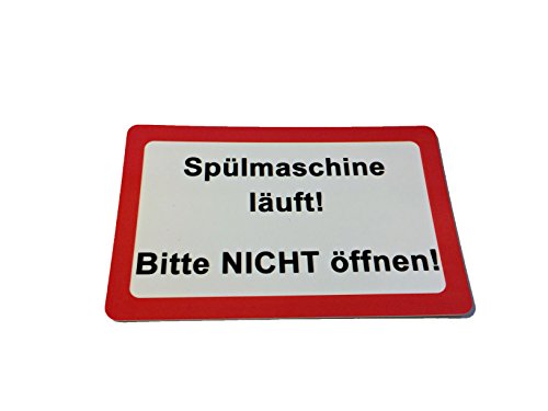 Schilder für Spülmaschine fertig und läuft" Geschirrspüler 2 Magnet Schilder Küche Haus Wohnung Büro Firma Praxis Zubehör von KaiserstuhlCard Magnete