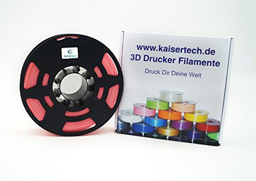 Kaisertech | Filament PLA 1,75mm 1kg Spule 3D Drucker | PLA Filament 1kg Spool 3D Printer 1.75mm | sehr viele Farben | Toleranz beim Durchmesser liegt bei +/- 0,02mm | PLA 3.00mm, Pink von Kaisertech