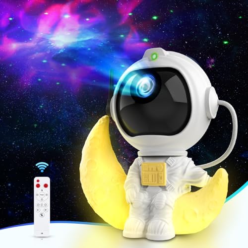 Kaishengyuan Sternenhimmel Projektor Kinder, Galaxy Projector LED Astronaut Sternenprojektor Nachtlicht mit Timer und Fernbedienung, Raumdekoration,Weihnachten,Geburtstag,Party (K960) von Kaishengyuan