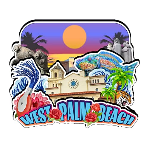 Kühlschrankmagnet, Motiv: West Palm Beach, Florida, USA, Holzmagnet, Kunst, Souvenirs, kreative Kollektion, handgefertigt, Reisen, Zuhause, Büro, Geschenke, Landschaft, Kühlschrankdekoration, 1792 Kühlschrankmagnet, Motiv: West Palm Beach, Florida, USA, Holzmagnet, Kunst, Souvenirs, kreative Kollektion, handgefertigt, Reisen, Zuhause, Büro, Geschenke, Landschaft, Kühlschrankdekoration, 1792 von Kaisrlse