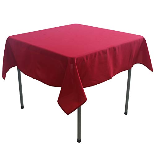 KaitatsuSen Quadratische Tischdecke aus Polyesterstoff, Rot, 150x150cm von KaitatsuSen