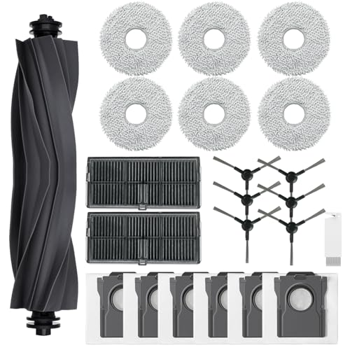 Kaiyaner 22 Stück Zubehör für Dreame L10s Ultra Gen 2/L10s Pro Ultra Heat/X30 Ultra/Mova E30 Ultra Saugroboter mit 1 Hauptbürste, 6 Staubbeutel, 6 Wischtücher, 6 Seitenbürsten, 2 HEPA Filter Kaiyaner 22 Stück Zubehör für Dreame L10s Ultra Gen 2/L10s Pro Ultra Heat/X30 Ultra/Mova E30 Ultra Saugroboter mit 1 Hauptbürste, 6 Staubbeutel, 6 Wischtücher, 6 Seitenbürsten, 2 HEPA Filter von Kaiyaner