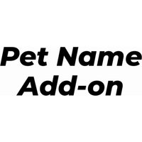 Haustier Name Add-On von KaiyasklosetDesigns