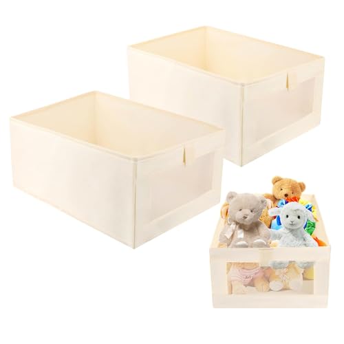 Kaizuca 2 Stück Faltbare Aufbewahrungsbox, Schubladen Organizer Box mit transparentem Sichtfenster, Kleiderschrank Organizer für Bücher, Spielzeug, Kleideraufbewahrung Kaizuca 2 Stück Faltbare Aufbewahrungsbox, Schubladen Organizer Box mit transparentem Sichtfenster, Kleiderschrank Organizer für Bücher, Spielzeug, Kleideraufbewahrung von Kaizuca