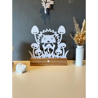 Herbstlicher Holzständer Aus Klötzchen Und Papier - Igel Pilze Herbstlicher Holzständer Aus Klötzchen Und Papier - Igel Pilze von KajaKreativWerkstatt