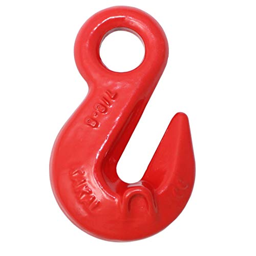 Kakal Metall Haken, Verkürzungshaken mit Öse, Parallelhaken, DIN EN 1677, 8 mm, 2 Tonnen, Wandmontage, 1 Stück Kakal Metall Haken, Verkürzungshaken mit Öse, Parallelhaken, DIN EN 1677, 8 mm, 2 Tonnen, Wandmontage, 1 Stück von Kakal