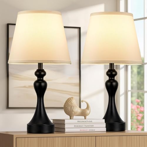 Kakanuo Nachttischlampe Touch Dimmbar 2er Set, Tischlampe Modern mit Ladefunktion USB A+C-Anschlüssen, Weißer Lampenschirm Goldener Sockel, Vintage Tischleuchte für Schlafzimmer Wohnzimmer Büro Deko Kakanuo Nachttischlampe Touch Dimmbar 2er Set, Tischlampe Modern mit Ladefunktion USB A+C-Anschlüssen, Weißer Lampenschirm Goldener Sockel, Vintage Tischleuchte für Schlafzimmer Wohnzimmer Büro Deko von Kakanuo
