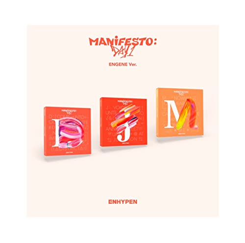Kakao M ENHYPEN – MANIFESTO : DAY 1 ENGENE VERSION CD (Random Ver.), 105 x 102 x 40 mm von Kakao M
