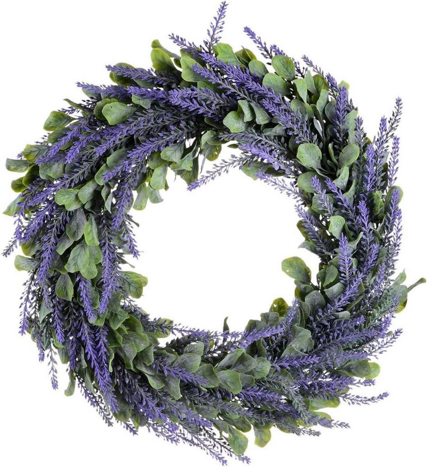 Kaket Dekokranz Türkranz Frühling Künstliche Bunter Dekorative Blumenkranz von Kaket