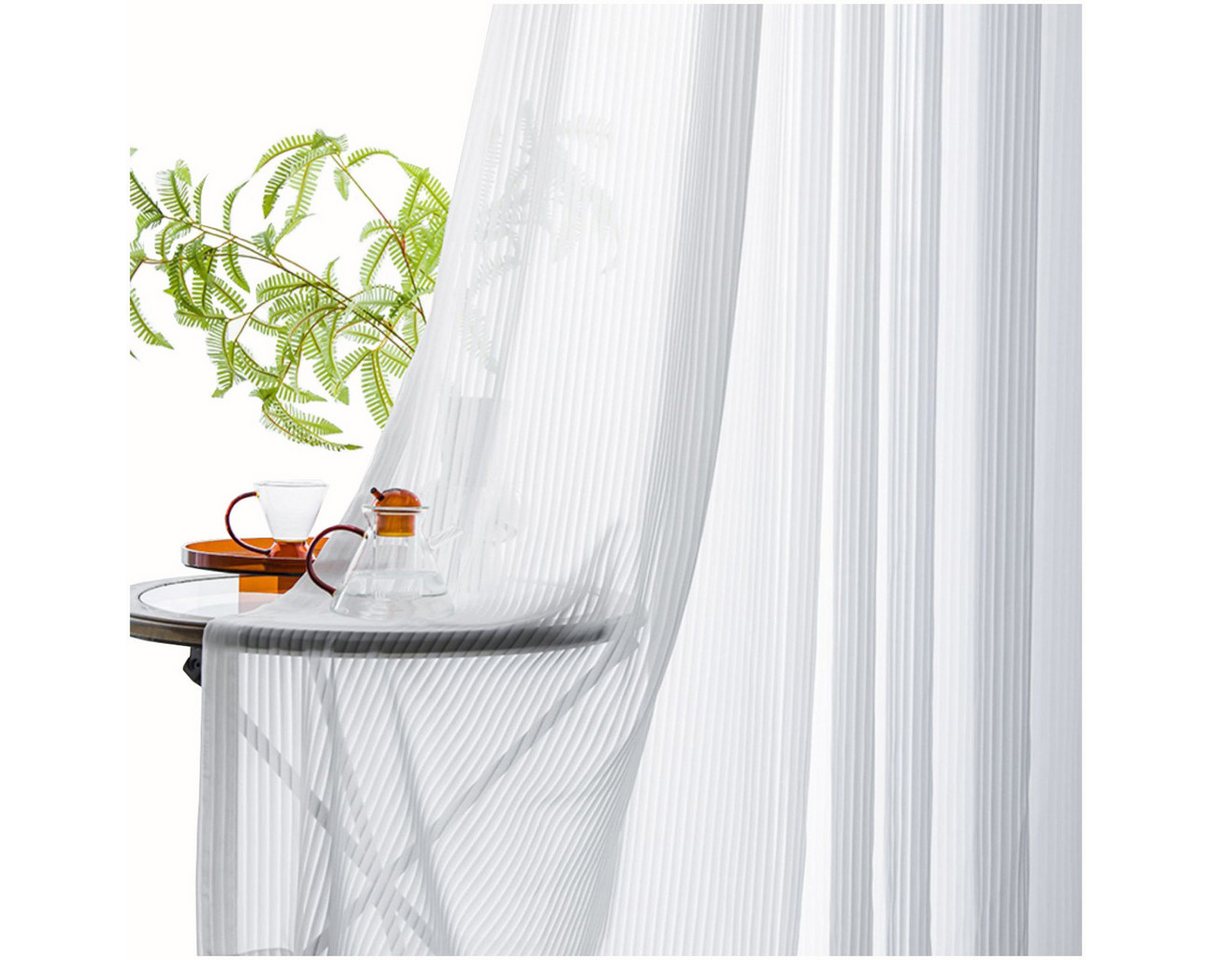 Kaket Gardine Halbtransparente Vorhänge, lichtfilternde Jalousien, Voile-Vorhänge, geeignet für Schlafzimmer und Wohnzimmer von Kaket