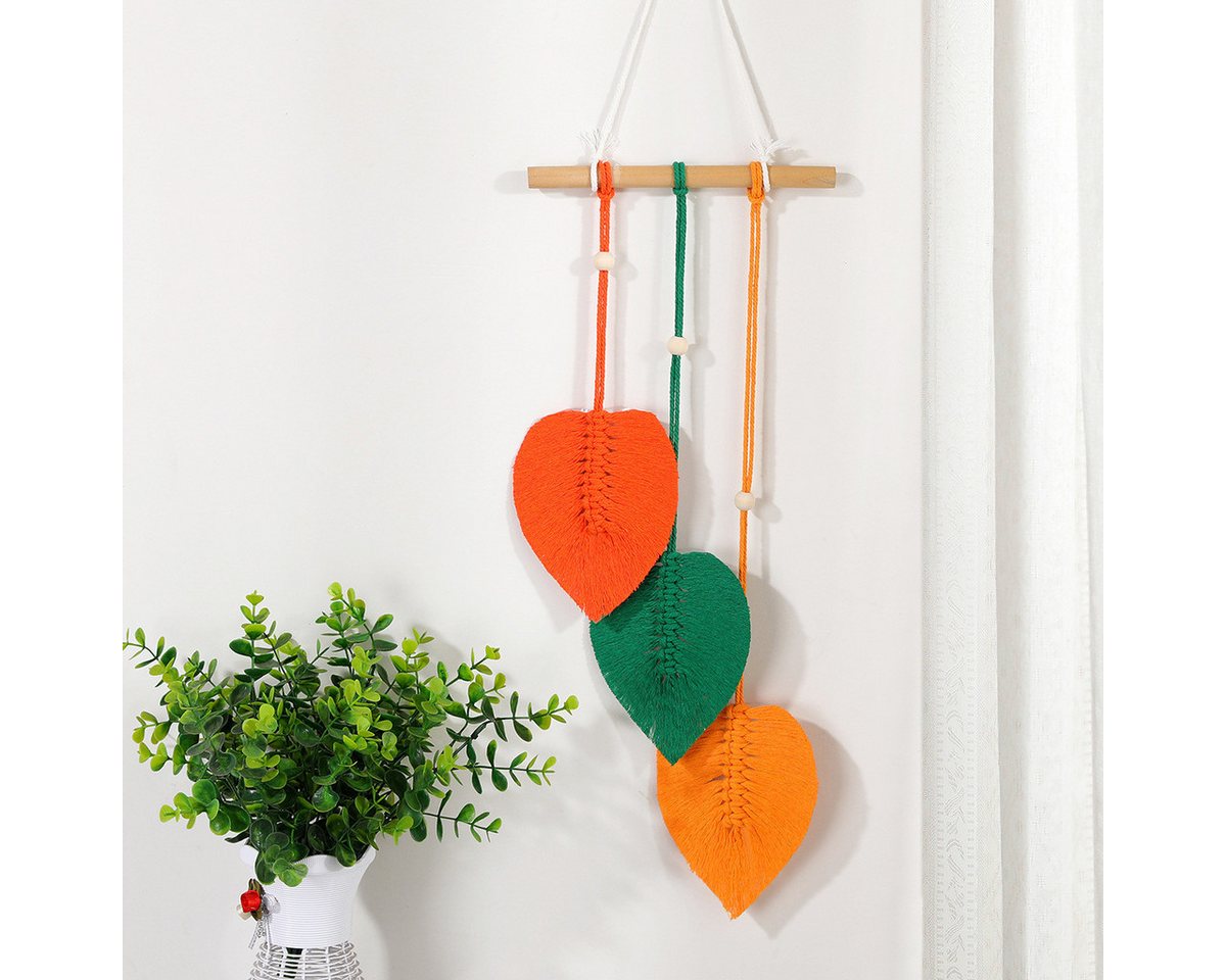 Kaket Hängedekoration Blatt Makramee Wandbehang, Boho Raumdekor Kaket Hängedekoration Blatt Makramee Wandbehang, Boho Raumdekor von Kaket