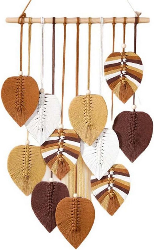Kaket Hängedekoration Blatt Makramee Wandbehang, Boho Raumdekor von Kaket