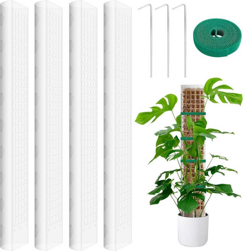 Kaket Rankhilfe Moosstab Rankhilfe für Monstera Stapelbare Transparent Rankhilfe, 4 St. von Kaket