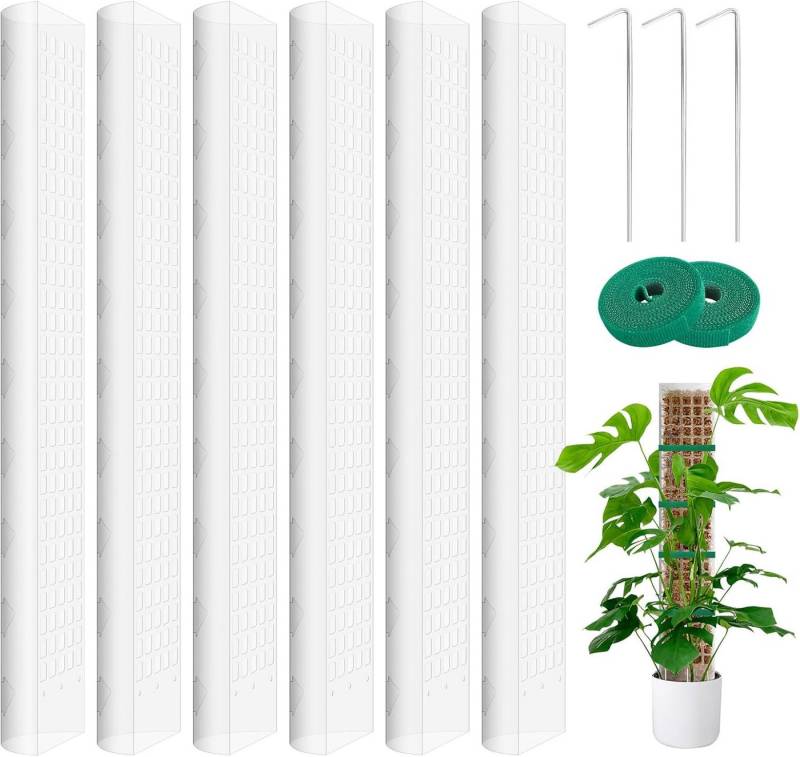 Kaket Rankhilfe Moosstab Rankhilfe für Monstera Stapelbare Transparent Rankhilfe, 6 St. von Kaket