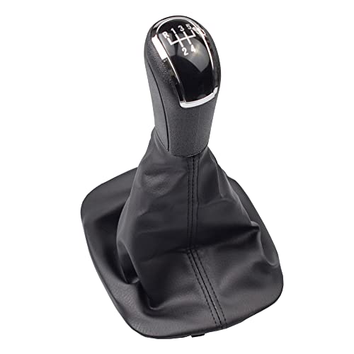 Kakulkomen 5 Schaltsack Schaltmanschette Schwarz Schaltknauf kompatibel mit Skoda Fabia MK1 1999 2000 2001 2002 2003 2004 2005 2006 2007 2008-6Y0711113H von Kakulkomen