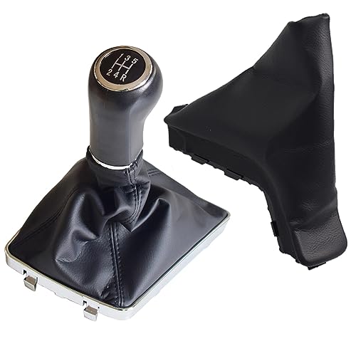 Kakulkomen Schalthebelgriffe manuell - Schaltknauf mit staubdichter Abdeckung - für AUXHALL OPEL ASTRA III H 1.6 2004 2005 2006 2007-2010(schwarzer Draht - R unten - 5-Gang) von Kakulkomen