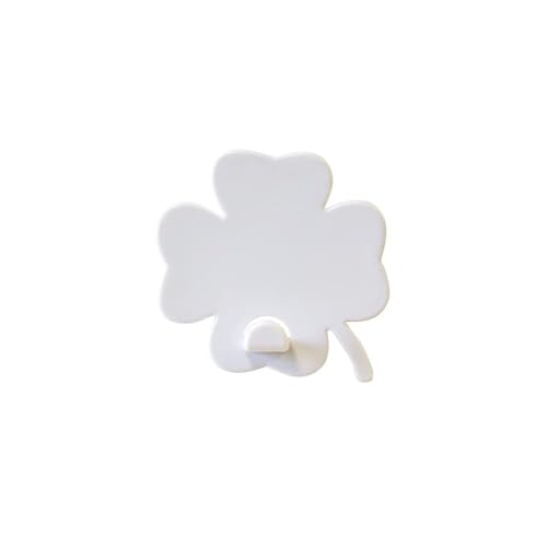 KalaMitica Kleeblatt-Design Magnetische Aufhänger, ABS-Harz, Weiß, 5,5x5,1 cm KalaMitica Kleeblatt-Design Magnetische Aufhänger, ABS-Harz, Weiß, 5,5x5,1 cm von KalaMitica
