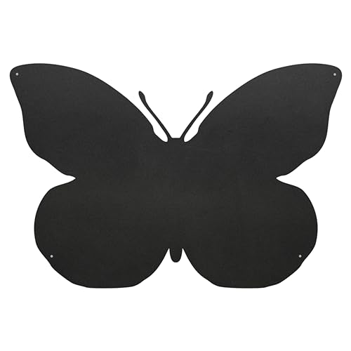 Kalamitica Schmetterling-Design magnetische Kreidetafel aus Stahl Größe 56x38x0,12cm Farbe: Anthrazit von KalaMitica