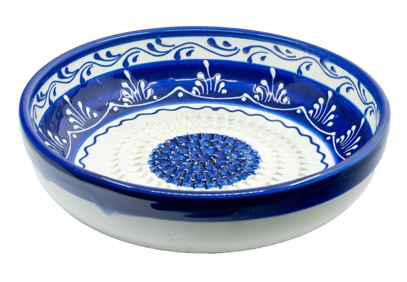Kaladia Multireibe Reibeschüssel in Blau & Weiß, Keramik, handbemalte Küchenreibe - Made in Spain Kaladia Multireibe Reibeschüssel in Blau & Weiß, Keramik, handbemalte Küchenreibe - Made in Spain von Kaladia
