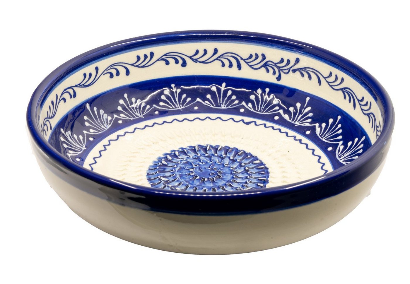 Kaladia Multireibe Reibeschüssel in Blau & Weiß, Keramik, handbemalte Küchenreibe - Made in Spain Kaladia Multireibe Reibeschüssel in Blau & Weiß, Keramik, handbemalte Küchenreibe - Made in Spain von Kaladia