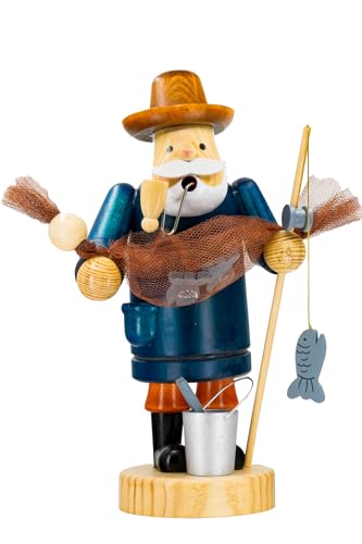 Kaladia Räuchermännchen/Räucherfigur aus Holz - Rauchfigur Angler - für Räucherkerzen Größe M - Größe: ca. 35 cm Kaladia Räuchermännchen/Räucherfigur aus Holz - Rauchfigur Angler - für Räucherkerzen Größe M - Größe: ca. 35 cm von Kaladia