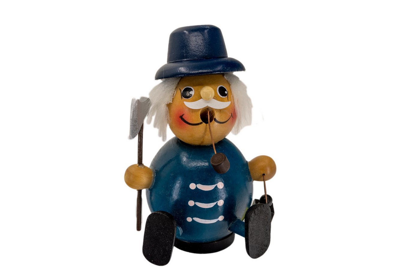 Kaladia Räuchermännchen Kugelräucherfiguren aus Holz - Nachtwächter - Räucherkerzen Größe M, handbemalte Dekoration in niedlichem Stil - für jeden Raum von Kaladia