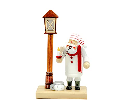 Kaladia - Rauchmann/Räucherfigur aus Holz - Motiv: Schlafmütze - für Räucherkerzen Größe M - Maße: ca. 11 x 7 x 19 cm von Kaladia