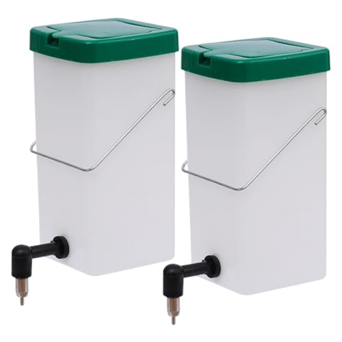 Kalastussaari 2pcs Kaninchen Wasserflasche 1L Leckkraft mit Leckkraft mit Edelstahl mit Edelstahlnippel für kleine Haustier -Hasen -Frettchen -Hamster -Meerschweinchen von Kalastussaari