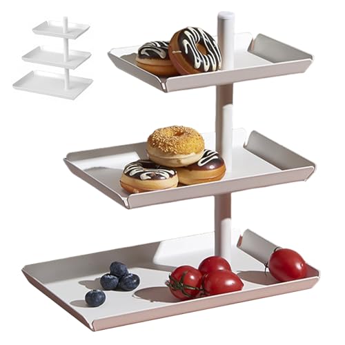 3 -stufige Servierschale, 360 ° rotierende rostfreie Stahlstufe, abnehmbar 3 -stufige Servierschale, 360 ° rotierende rostfreie Stahlstufe, abnehmbar von Kalastussaari