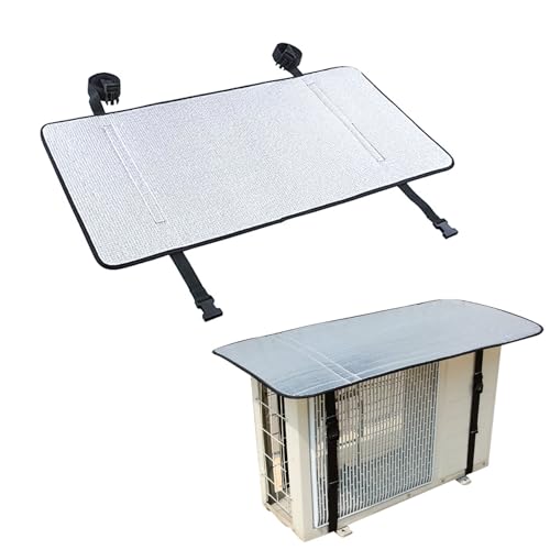 Außen-Wechselstromabdeckung, Aluminiumfolienklimaanlage, wetterfeste Abdeckung für Außenpumpeneinheit und wasserfest für 85 x 40 cm Außen-Wechselstromabdeckung, Aluminiumfolienklimaanlage, wetterfeste Abdeckung für Außenpumpeneinheit und wasserfest für 85 x 40 cm von Kalastussaari