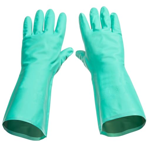 Geschirrspülhandschuhe 1Pair-Öl-resistente Latexschalenhandschuhe Nicht-Stick-Küche zum Waschen von Geschirr wiederverwendbares Gericht Waschen großer Reinigung für Zuhause, Restaurant, Restaurant von Kalastussaari