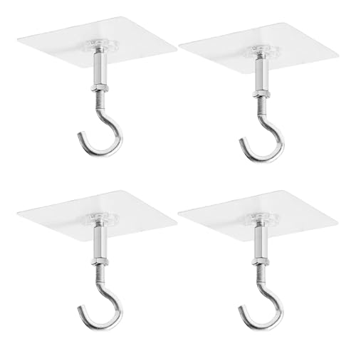 Hafthallhaken, 4pcs 11 Pfund schwere Klebstoffhaken, rostbezogene Zinklegierung und PVC -Deckenbügel für Pflanzen, Windspiel, Lichter, Laterne, Kleidung Schwerlast Hafthallhaken, 4pcs 11 Pfund schwere Klebstoffhaken, rostbezogene Zinklegierung und PVC -Deckenbügel für Pflanzen, Windspiel, Lichter, Laterne, Kleidung Schwerlast von Kalastussaari