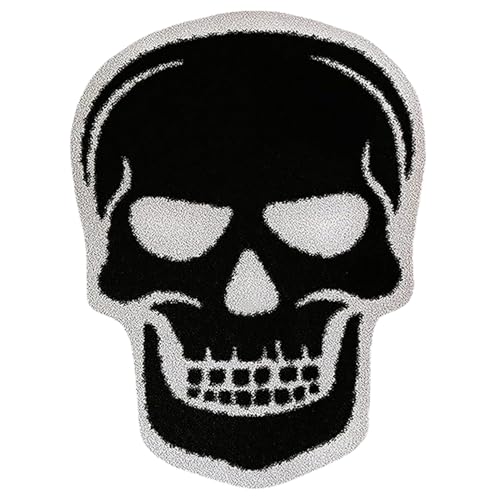 Halloween Teppich, 24x16 Zoll lustiger Schädel Teppich, weiche Wasserabsorptionsmittel Halloween Bad Matte, nicht schlupfbare Waschmatte für Badezimmer, Schlafzimmer, Wohnzimmer Badezimmer Halloween Teppich, 24x16 Zoll lustiger Schädel Teppich, weiche Wasserabsorptionsmittel Halloween Bad Matte, nicht schlupfbare Waschmatte für Badezimmer, Schlafzimmer, Wohnzimmer Badezimmer von Kalastussaari