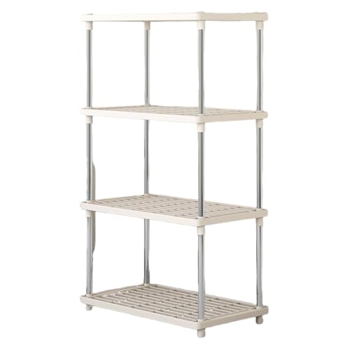Kalastussaari 4-Tier-Regal 31, 5-Zoll-Rost-resistente PP-Regaleinheit mit 4 Haken minimalistische Montage-Montage-Lagerregale für Küche, Badezimmer, Buchzimmerküchenregal Kalastussaari 4-Tier-Regal 31, 5-Zoll-Rost-resistente PP-Regaleinheit mit 4 Haken minimalistische Montage-Montage-Lagerregale für Küche, Badezimmer, Buchzimmerküchenregal von Kalastussaari