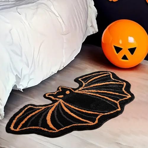 Kalastussaari Fledermatten für Badezimmer 16x24 Zoll weich absorbierende Halloween Teppich Cool Goth Teppich für Wohnzimmer Schlafzimmer Heimat Badematte Kalastussaari Fledermatten für Badezimmer 16x24 Zoll weich absorbierende Halloween Teppich Cool Goth Teppich für Wohnzimmer Schlafzimmer Heimat Badematte von Kalastussaari