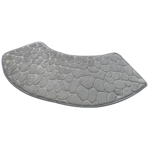 Kalastussaari Gebogene Duschmatte, 39x16 Zoll weich und saugfähig gebogen von Kalastussaari