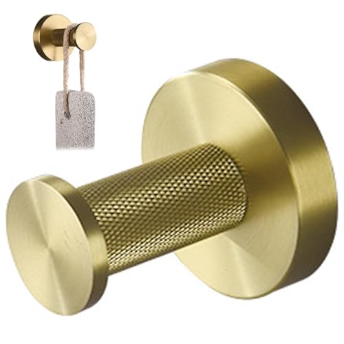 Kalastussaari Haken zum Aufhängen von 2x2x2 -Zoll -Messing -Messing -Haken einfache Installation Gold gebürstet Badezimmerzubehör für Home Hotel Toilettenbademantel von Kalastussaari