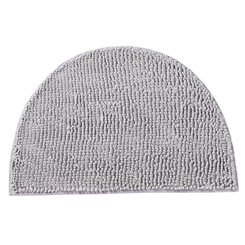 Kalastussaari Halbe runde Badematte, 20x13 Nicht-rutsches Chenille Kleiner Badezimmerteppich, saugfähige, schnell trocknende weiche Waschmaschine für Bad, Dusche, Schlafzimmer oder Tür-Teppich von Kalastussaari