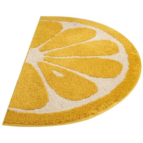 Kalastussaari Zitronenteppich halbe runde 16x24 Zoll Golden Zitronen Küchenmatte Wasser saugfähig Kalastussaari Zitronenteppich halbe runde 16x24 Zoll Golden Zitronen Küchenmatte Wasser saugfähig von Kalastussaari