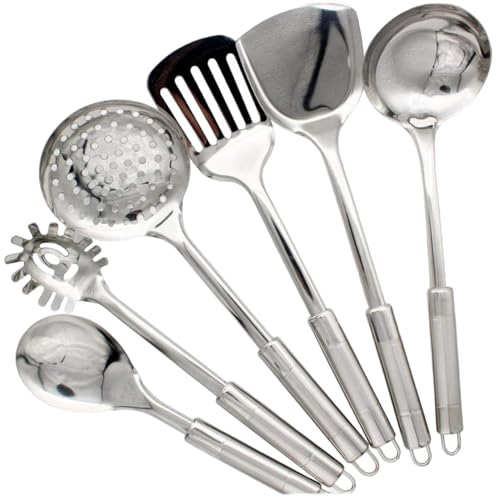 Kochutensilien Set Edelstahl 6PCS/Set Metall Küchenutensilien Hitzeresistente Wandhänge aus Edelstahlküche für das Restaurant von Kalastussaari
