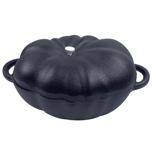 Kürbiskopf aus unbeschachten Haushaltsgusseisenkessel Anti-Scald-Kürbis-Holländerofen-Ofen-Topf mit multifunktionalem Kürbis-Holländerofen im Outdoor-Picknick Camping Gusseisenkessel im Freien von Kalastussaari