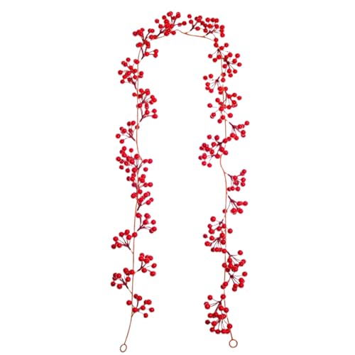 Rote Berry -Weihnachtsgirlande, 5, 7 Fuß künstliche Burgundie Pip Berry Reben, Kamin Wohnkultur Rote Berry -Weihnachtsgirlande, 5, 7 Fuß künstliche Burgundie Pip Berry Reben, Kamin Wohnkultur von Kalastussaari